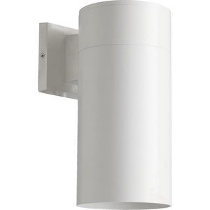 Quorum 721-8 Signature 1 Light 12 inch Studio White Outdoor Wall Sconce